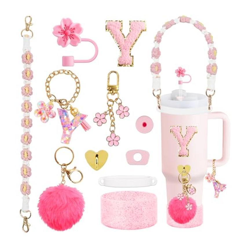 Set Of Plastic Cups With Various Accessories