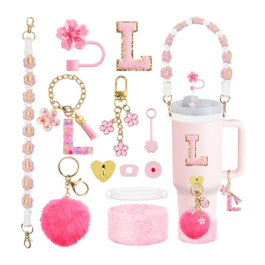 Set Of Plastic Cups With Various Accessories