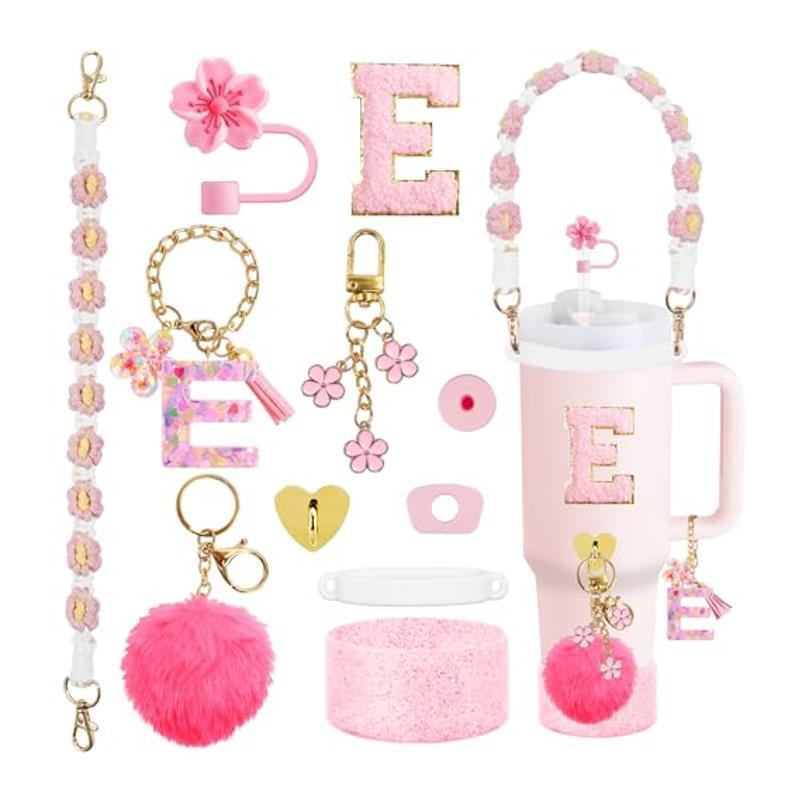 Set Of Plastic Cups With Various Accessories