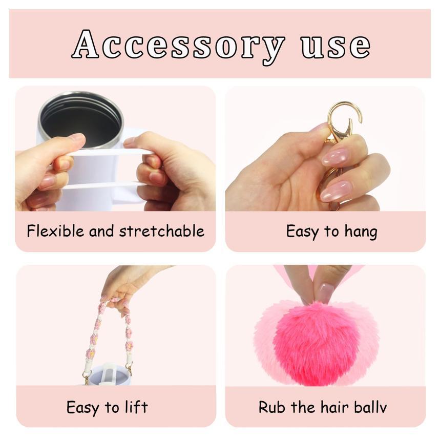Set Of Plastic Cups With Various Accessories