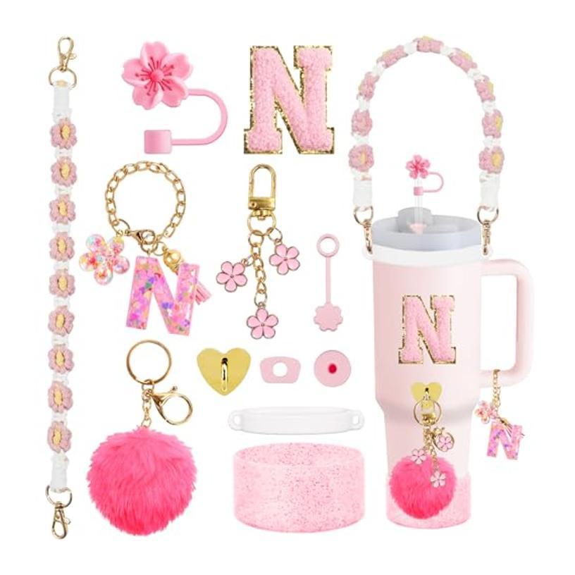 Set Of Plastic Cups With Various Accessories