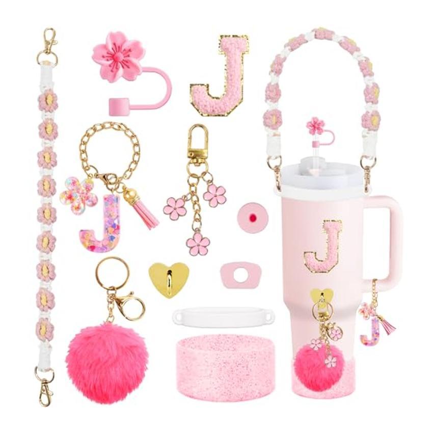 Set Of Plastic Cups With Various Accessories