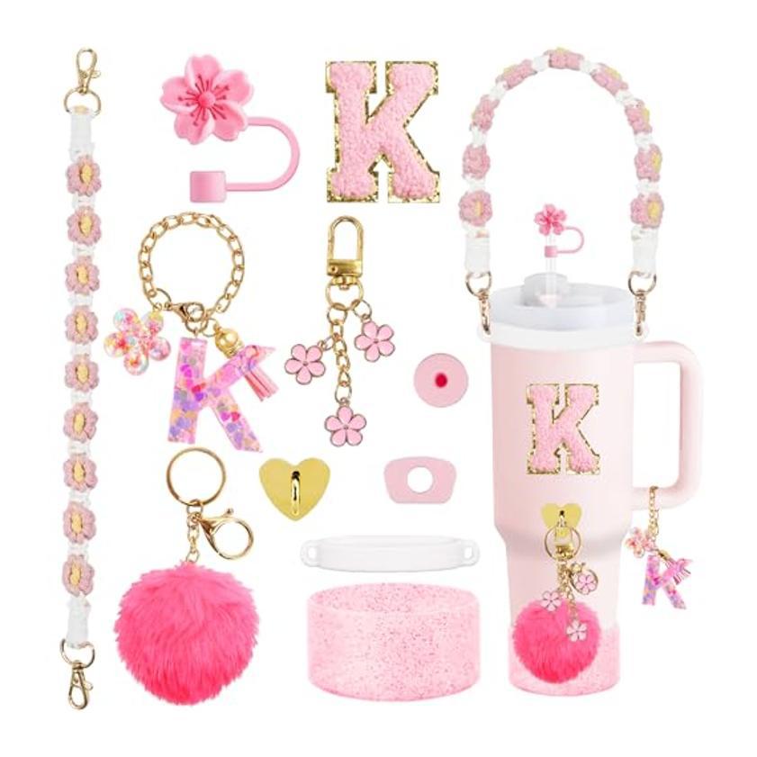 Set Of Plastic Cups With Various Accessories