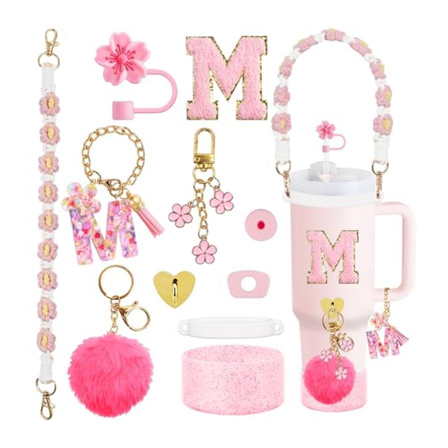 Set Of Plastic Cups With Various Accessories