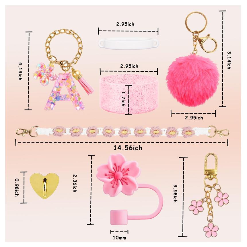 Set Of Plastic Cups With Various Accessories