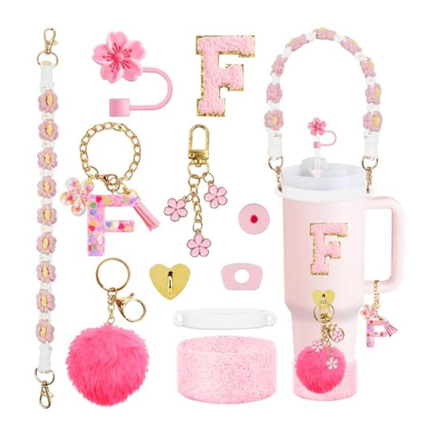Set Of Plastic Cups With Various Accessories