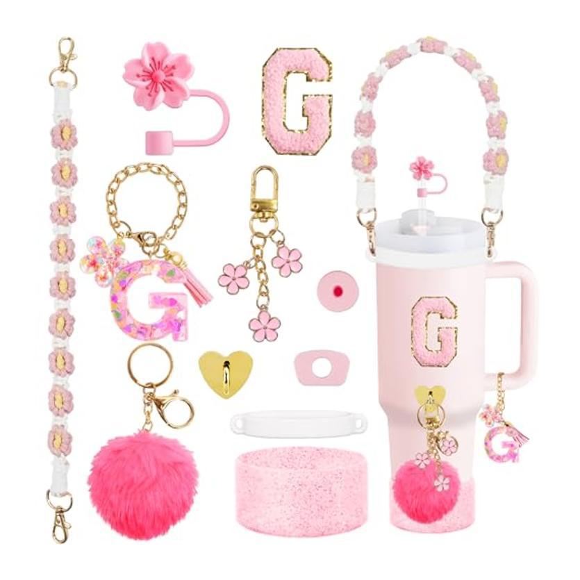 Set Of Plastic Cups With Various Accessories