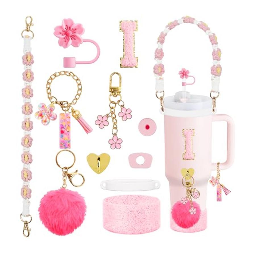 Set Of Plastic Cups With Various Accessories