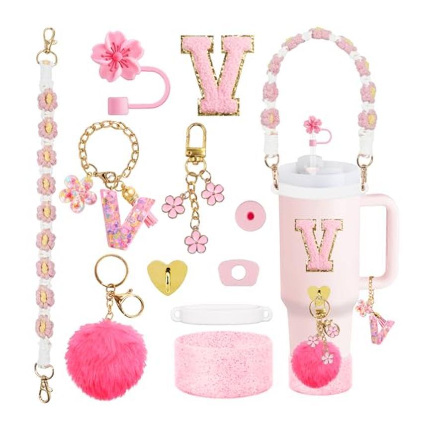 Set Of Plastic Cups With Various Accessories