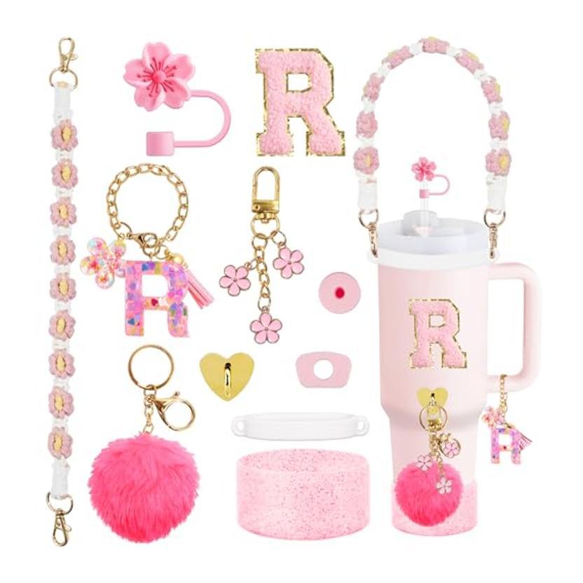 Set Of Plastic Cups With Various Accessories