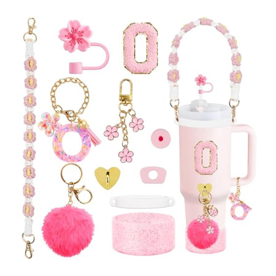 Set Of Plastic Cups With Various Accessories